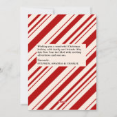 Carte de Noël Joyeux Fête Plat Personnalisable (Dos)