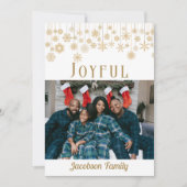 Carte de Noël Joyeux Flocon de neige (Devant)