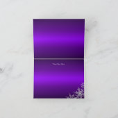Carte de Noël Joyeux Flocon de neige violet (Intérieur)