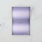 Carte de Noël Joyeux Flocon de neige violet (Intérieur)