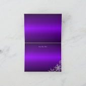Carte de Noël Joyeux Flocon de neige violet (Intérieur)