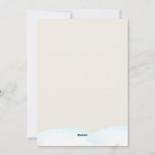 Carte de Noël Joyeux Forêt d'Aquarelle (Dos)