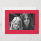 Carte de Noël Joyeux Gui avec Ruban Rouge (Devant)