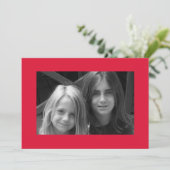 Carte de Noël Joyeux Gui avec Ruban Rouge (Debout devant)
