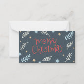 Carte de Noël Joyeux illustrée à la main (Devant)