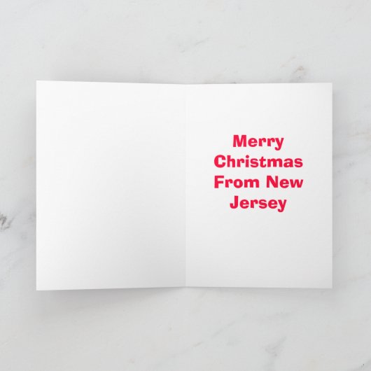 Carte de Noël Joyeux Jersey (Intérieur)