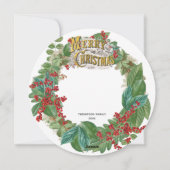 Carte de Noël Joyeux Joyeux Joyeux (Dos)