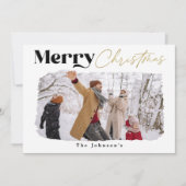 Carte de Noël Joyeux moderne (Devant)