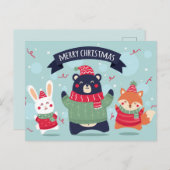 Carte de Noël Joyeux Noël (Devant / Derrière)