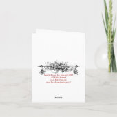 Carte de Noël JOYEUX NOEL (Dos)