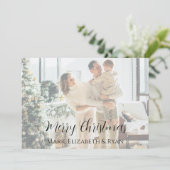 Carte de Noël Joyeux Noël (Debout devant)