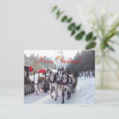 Carte de Noël Joyeux Noël (Debout devant)