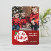 Carte de Noël Joyeux Noël (Debout devant)