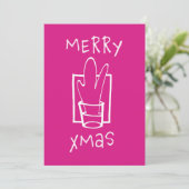Carte de Noël Joyeux Noël (Debout devant)