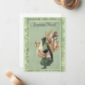 Carte de Noël Joyeux Noel (Devant/Arrière en situation)