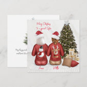 Carte de Noël Joyeux Noël à Meilleure Amie (Devant / Derrière)