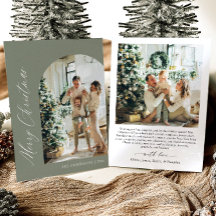 Carte de Noël Joyeux Noël avec arche minimaliste v