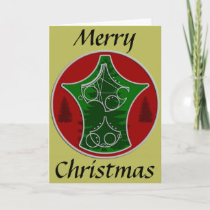 Carte de Noël : Joyeux Noël avec des arbres
