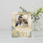 Carte de Noël Joyeux Noel avec des coups de pincea (Debout devant)