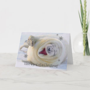 Carte de Noël - Joyeux Noël avec un Phoque