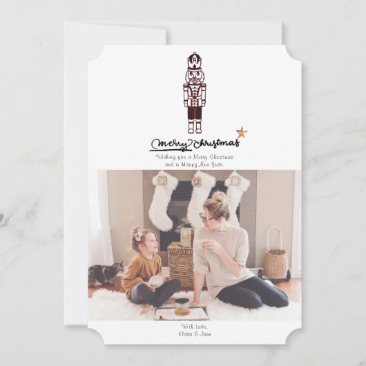 Carte de Noël joyeux Noël Casse-Noisette (Devant)