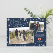 Carte de Noël Joyeux Noël de l'Université d'Auburn (Debout devant)