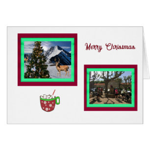 Carte de Noël Joyeux Noël en collage photo