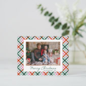 Carte de Noël Joyeux Noël Famille Moderne Photo (Debout devant)