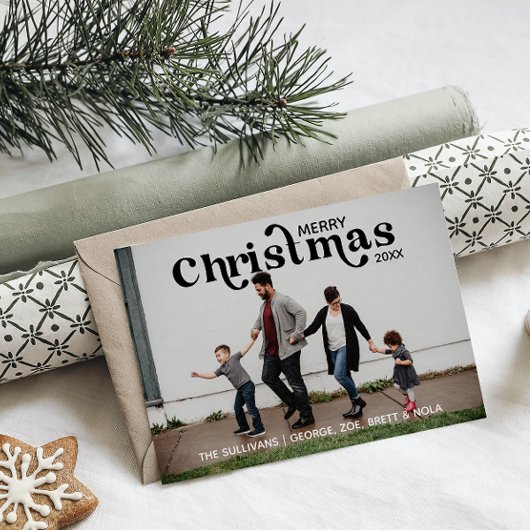 Carte de Noël Joyeux Noël | Noir