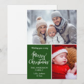 Carte de Noël « Joyeux Noël » spécifique au client (Devant / Derrière)