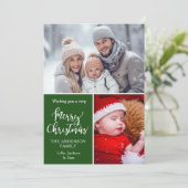 Carte de Noël « Joyeux Noël » spécifique au client (Debout devant)