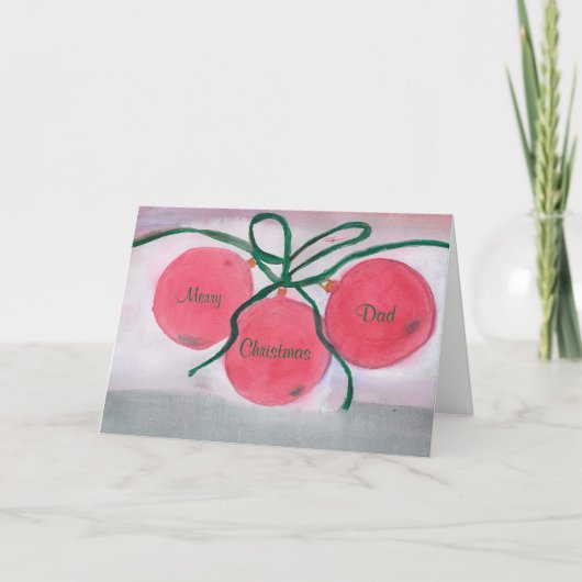 Carte de Noël, Joyeux, Papa, Noël (Devant)