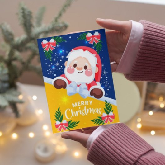 Carte de Noël Joyeux Père Noël