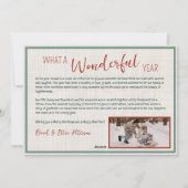 Carte de Noël Joyeux personnalisée avec 6 photos (Dos)