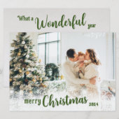 Carte de Noël Joyeux personnalisée avec photo (Devant / Derrière)