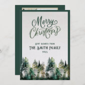 Carte de Noël Joyeux personnalisée avec Photo+Text (Devant / Derrière)