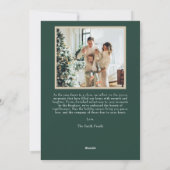 Carte de Noël Joyeux personnalisée avec Photo+Text (Dos)