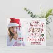 Carte de Noël - Joyeux petit Noël (Debout devant)