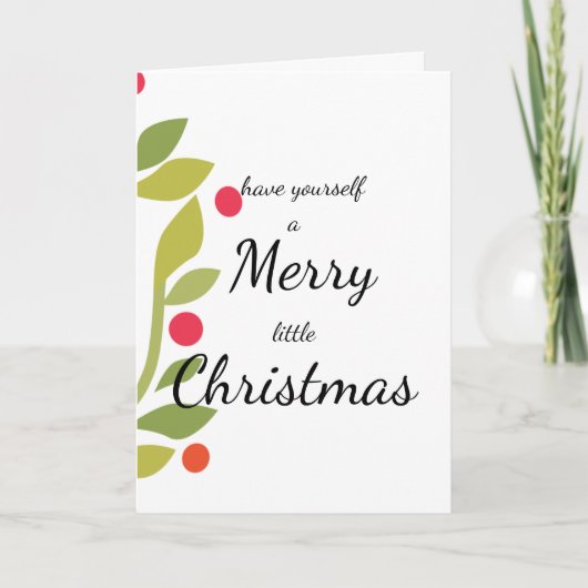 Carte de Noël Joyeux Petit Noël (Devant)