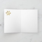 Carte de Noël Joyeux Photo Or (Intérieur)