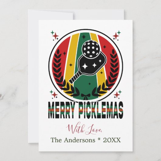 Carte de Noël Joyeux Picklemas (Devant)