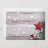 Carte de Noël Joyeux plat avec photo et enveloppe (Dos)