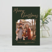 Carte de Noël Joyeux Portrait de famille (Debout devant)