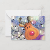 Carte de Noël Joyeux renne (Dos)