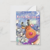 Carte de Noël Joyeux renne (Devant)