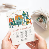 Carte de Noël Joyeux Retro