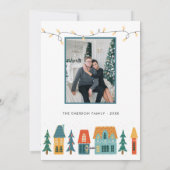 Carte de Noël Joyeux Retro (Dos)