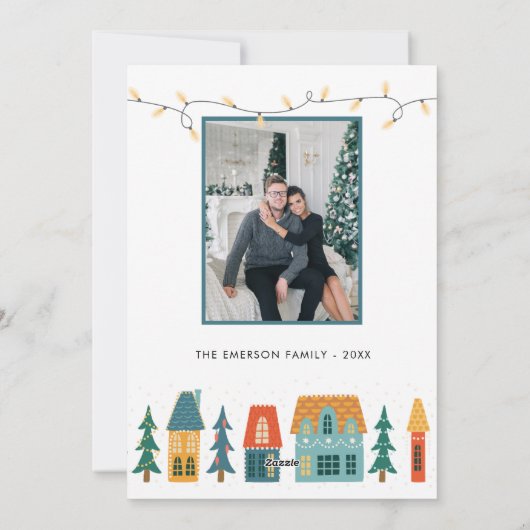 Carte de Noël Joyeux Retro (Dos)