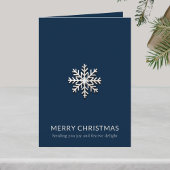 Carte de Noël Joyeux Snowflake