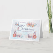 Carte de Noël Joyeux sur le thème de l'océan (Devant)